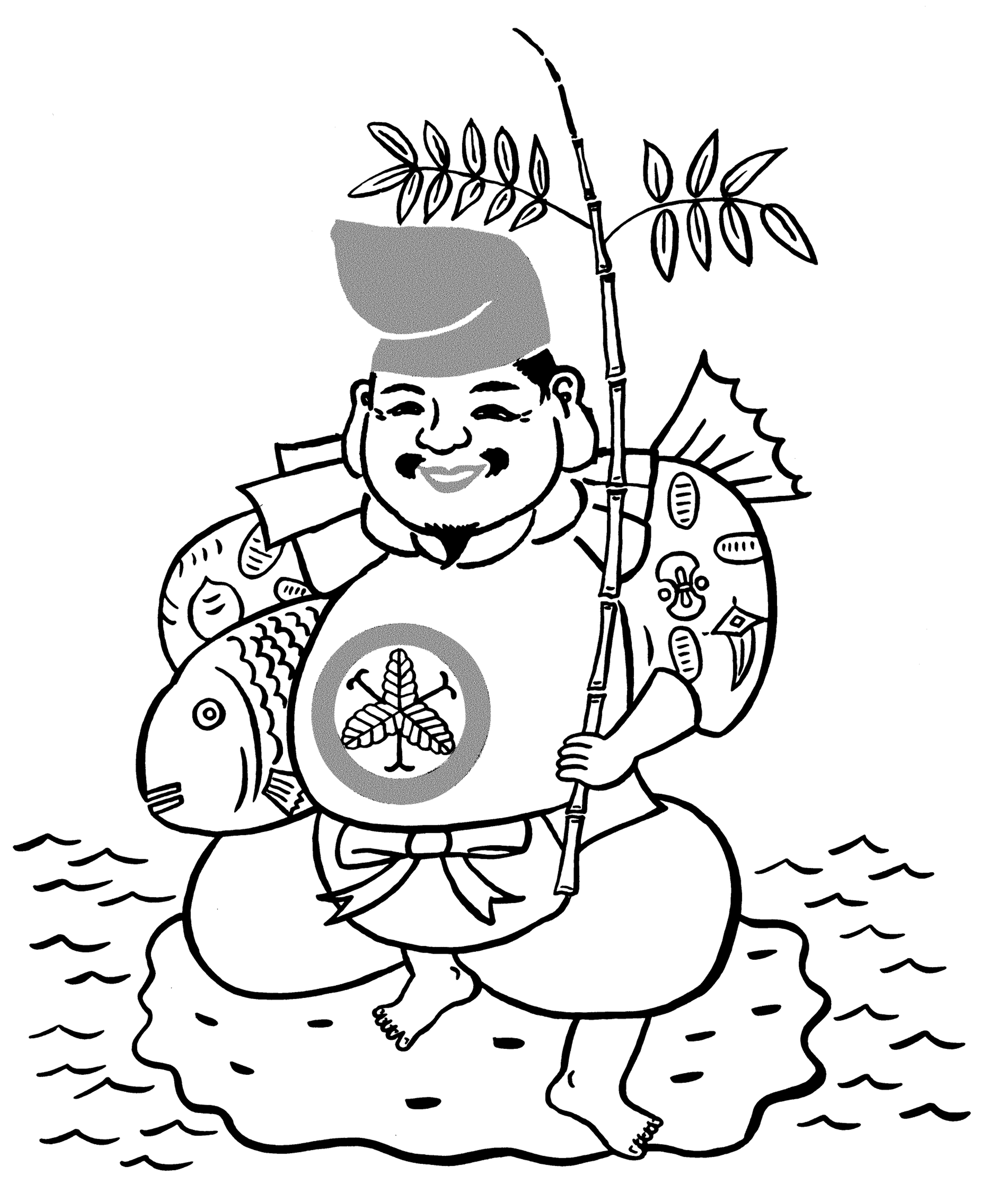 えべっさんぬりえ